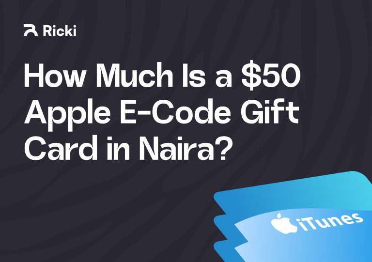 How Much Is a $50 Apple E-Code Gift Card in Naira